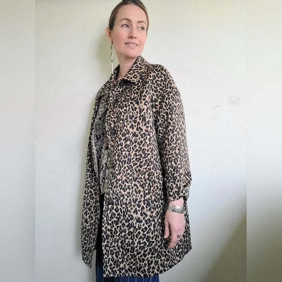 The Preloved Cheetah Print Spring Trench By Weekend MaxMara Size US 4 - Picture 9 of 16